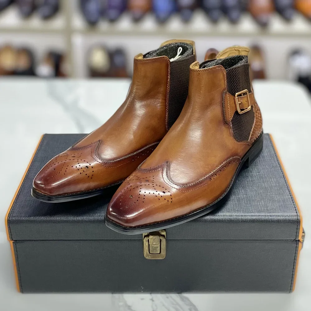 Мужские ботильоны из натуральн – обзор и цена Men Formal Wear With Boots
