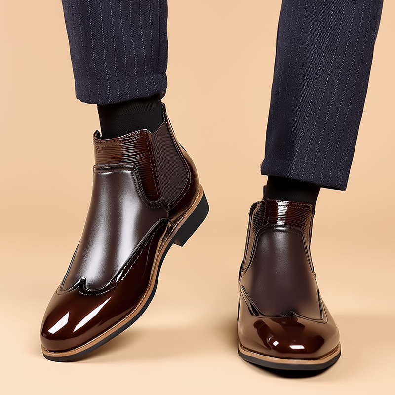 Мужские ботинки челси, роскошн – обзор и цена Men Formal Wear With Boots